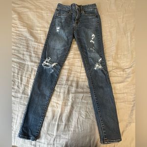 American Eagle Super Stretch Skinny Ripped Jeans